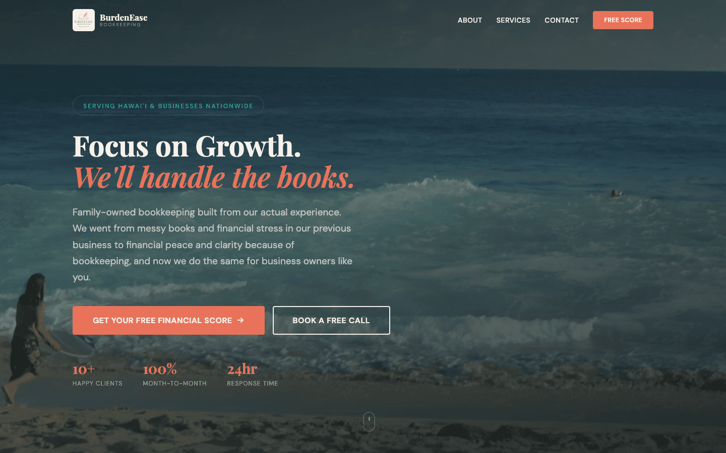 BurdenEase Bookkeeping built by Ascend Creative