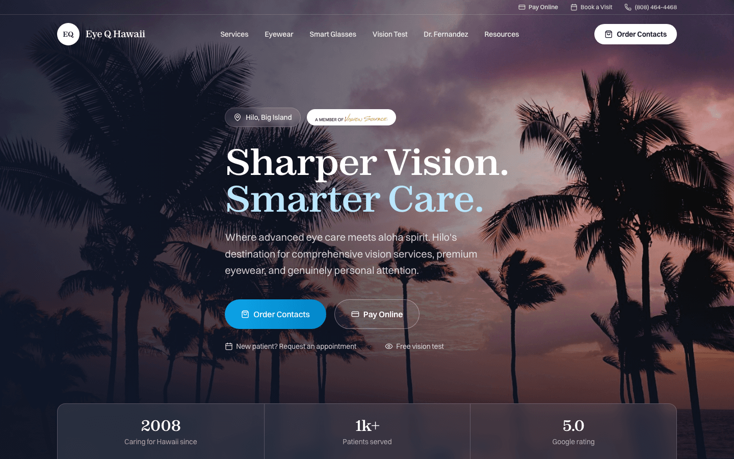 Eye Q Hawaii built by Ascend Creative