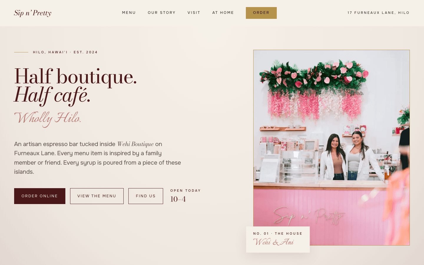 Sip N' Pretty built by Ascend Creative